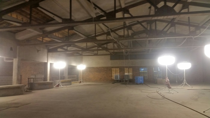 building interior with lighting and concrete floors